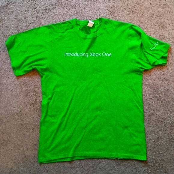 Xbox One Promo Graphic T-shirt Size XXL PRE-OWNED GREEN - Picture 1 of 5